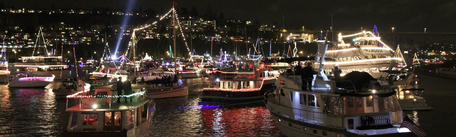 2020 Christmas Ship Festival parade in Seattle | MV Discovery cruises