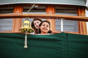 Kids aboard MV Discovery on Lake Union cruise is Seattle