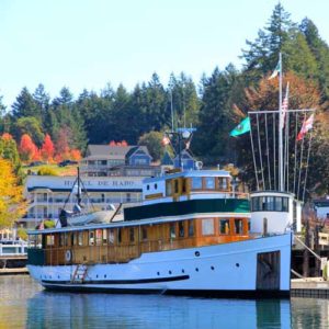 MV Discovery at Roche Harbor on San Juan Islands yacht charter